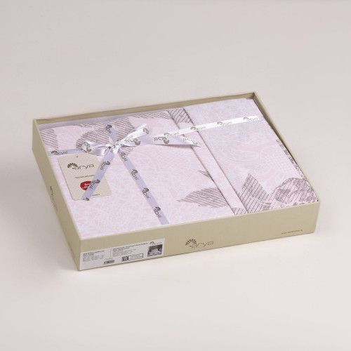 Постельное белье Arya Home "Fago", семейный, ранфорс, печатное (8680943094018)