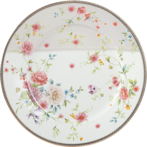 Набор Столовой Посуды Arya Elegant из фарфора, 24 пр. Spring Белый