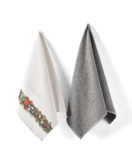 Полотенце Arya Home "Snowman", кухонное, 40x60, махровая ткань (8680943227065)