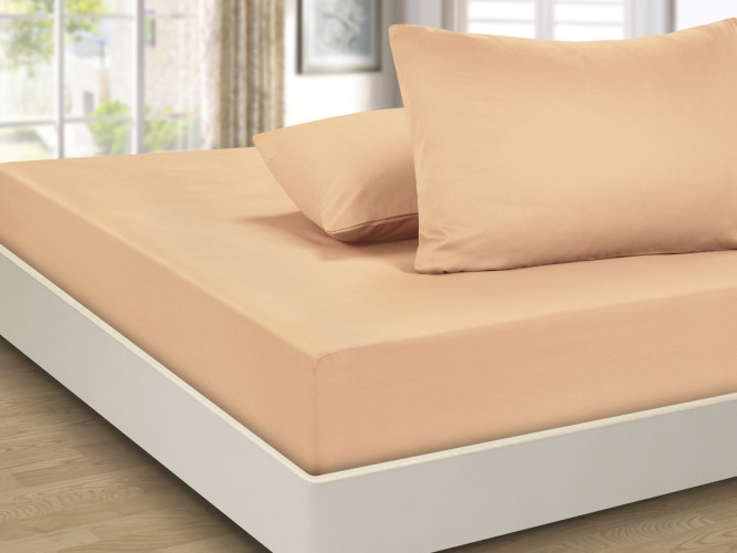 Простыня Valtery "PRC-R-03", 160x200, сатин, на резинке (PRC-R-03-1784)