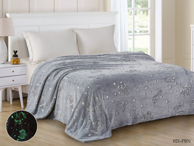 Плед Cleo "BAMBOO NEON", 180x200, велсофт (180/021-PBN)