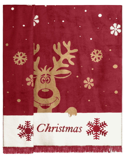 Плед Arya Home "Merry Christmas", 200x220, хлопок (8680943210616)