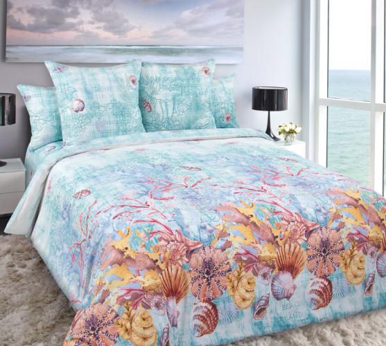 Постельное белье Королевское искушение (Текс-Дизайн) "Коралловый риф 1", семейный, перкаль (6250П206911)