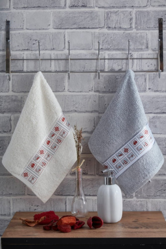 Полотенце Arya Home "Budgie", подарочное, 30x50, 30x50, махровая ткань (8680943227089)