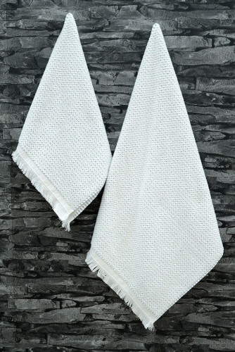 Набор полотенец Arya Home "Merlin", для лица и рук, 50x90, махровая ткань (8680943211095)