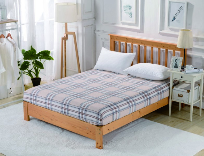 Простыня Valtery "PCT-R-244", 90x200, сатин, на резинке (PCT-R-244-1783)