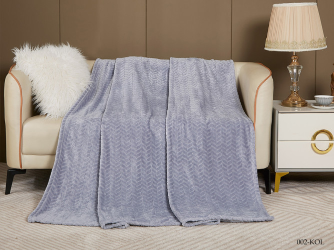 Плед Cleo "KOLOSOK", 200x220, велсофт (200/002-KOL/LA)