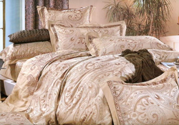 Постельное белье Фамилье "TJ-BEZ-12", семейный, сатин (TJ-BEZ-12-171)