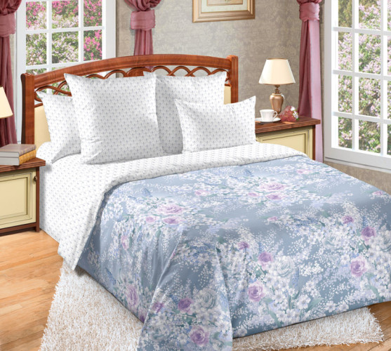 Постельное белье Королевское искушение (Текс-Дизайн) "Очарование лета 4", евро, сатин, на молнии (Н4239206114)