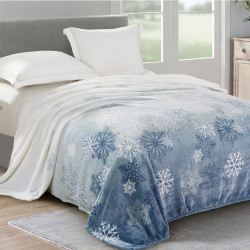 Плед Текс-Дизайн &quot;Снежинки&quot;, 200x220, велсофт (Пл220Снж)