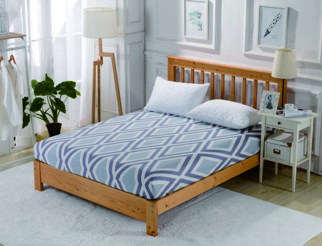 Простыня Valtery "PCT-R-245", 200x200, сатин, на резинке (PCT-R-245-1428)