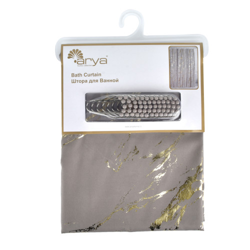Штора для Ванной Arya Mabel 180x180 см Бежевый