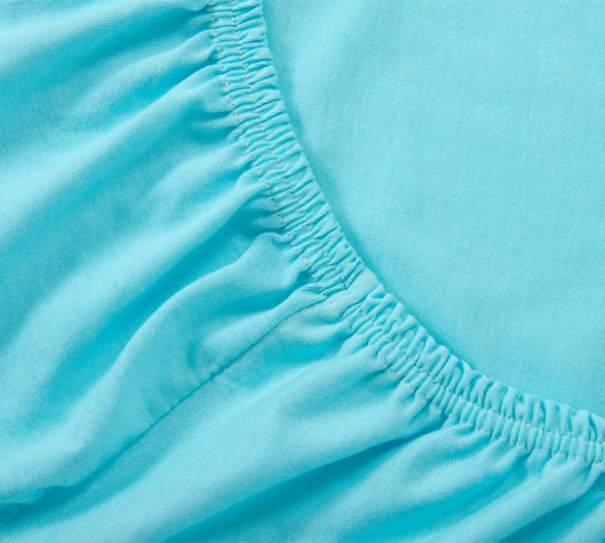 Простыня Текс-Дизайн "Голубой", 60x120, трикотаж, на резинке (ш60120гол)