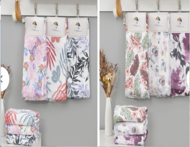 Набор полотенец 7-Я, 40x60, махровая ткань, 12 шт (7-Я-8511389-6х2шт)