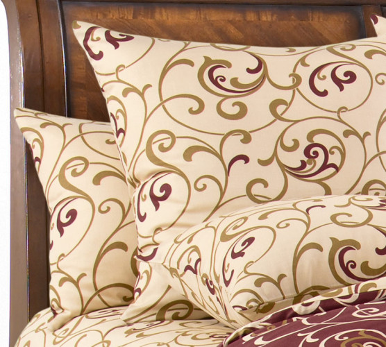 Постельное белье Королевское искушение (Текс-Дизайн) "Вензель 1", евро, сатин, на молнии (4339Н196051)