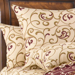 Постельное белье Королевское искушение (Текс-Дизайн) "Вензель 1", евро, сатин, на молнии (4339Н196051)