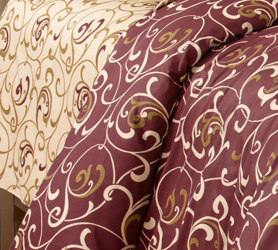 Постельное белье Королевское искушение (Текс-Дизайн) "Вензель 1", евро, сатин, на молнии (4339Н196051)