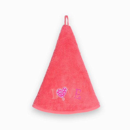 Полотенце Arya Home "Love", кухонное, 70x70, махровая ткань (8680943044020)