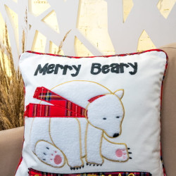Чехол на подушку Arya Home "Merry Bear", 45x45, полиэстер (8680943222091)