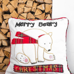 Чехол на подушку Arya Home "Merry Bear", 45x45, полиэстер (8680943222091)