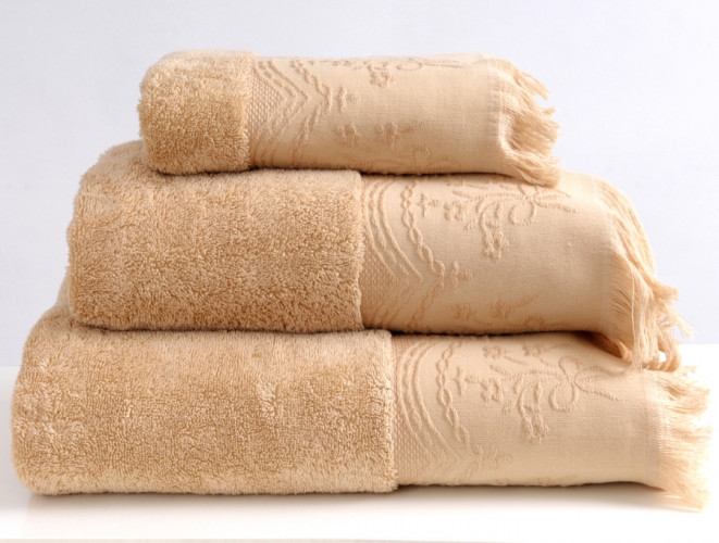 Полотенце Irya "Sense Bej", банное, 50x90, махровая ткань (Sense Bej-1458)