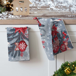 Набор полотенец вафельных Valtery "Исполнение желаний", 50x60, хлопок, 3 шт (29123-1-1498)