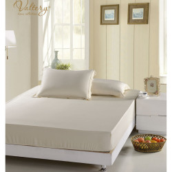 Простыня Valtery "BP-01", 200x220, сатин, на резинке (BP-01-1780)
