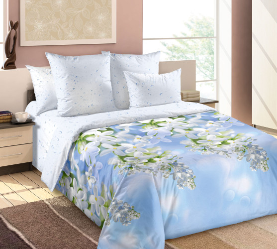 Постельное белье Королевское искушение (Текс-Дизайн) "Пышная сирень 1", евро, перкаль (4250ПН209341)