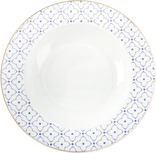 Набор Столовой Посуды Arya Elegant из фарфора, 24 пр. Aqua Белый