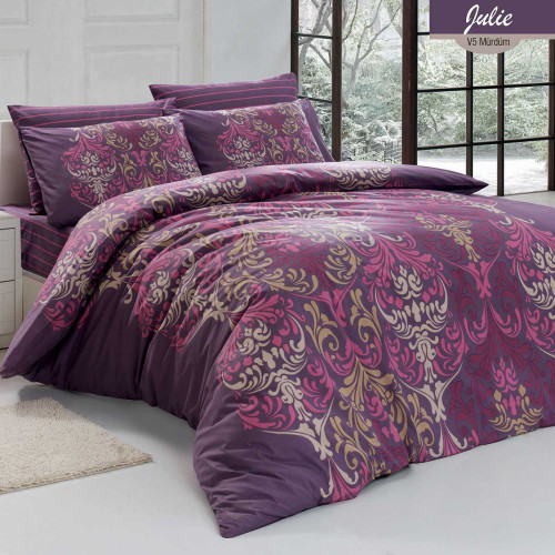 Постельное белье Arya Home "Julie", евро, ранфорс, печатное (8680943053480)