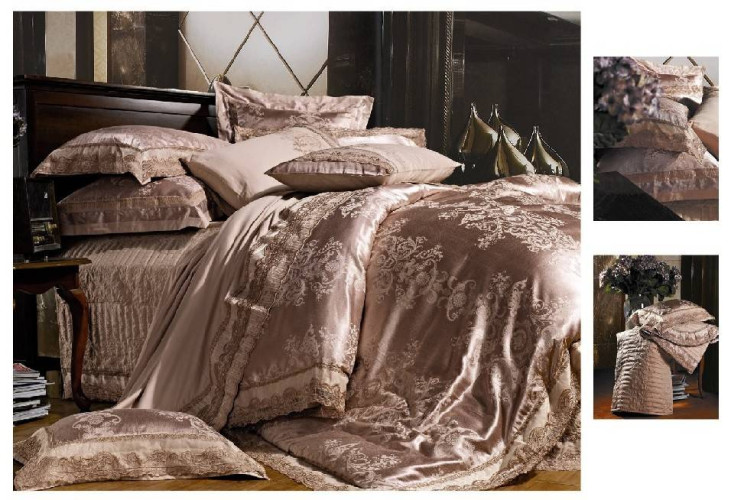 Постельное белье Фамилье "TJ-01", евро, сатин (TJ-01-172)