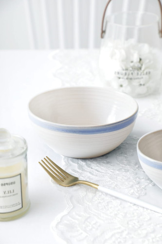 Набор салатниц Arya White Stoneware 4 пр. 15,4x6,5x8,5 см Голубой