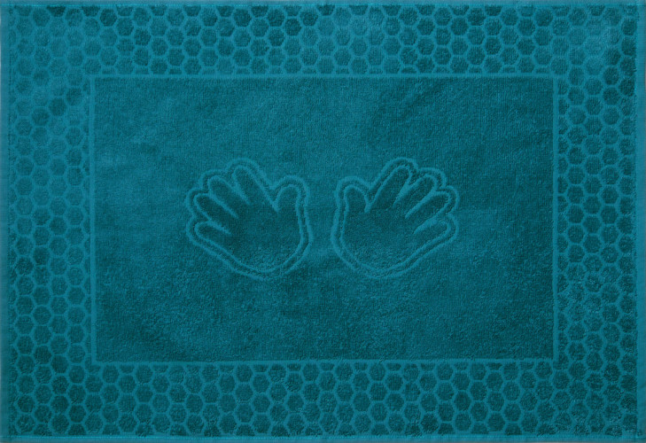 Полотенце Comfort Life (Текс-Дизайн) ""Ручки" Ручки морская волна", для ванной, 50x70, махровая ткань (РчкМв5070400)