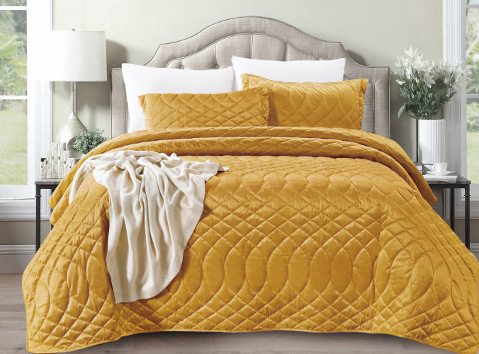 Покрывало Tango (Танго) "Roxette", 240x260, велюр (ROX2426-13 код2330)