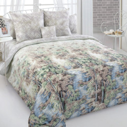 Постельное белье Королевское искушение (Текс-Дизайн) &quot;Золотая осень 3&quot;, 1.5-спальный, сатин, на молнии (Н1240207843)