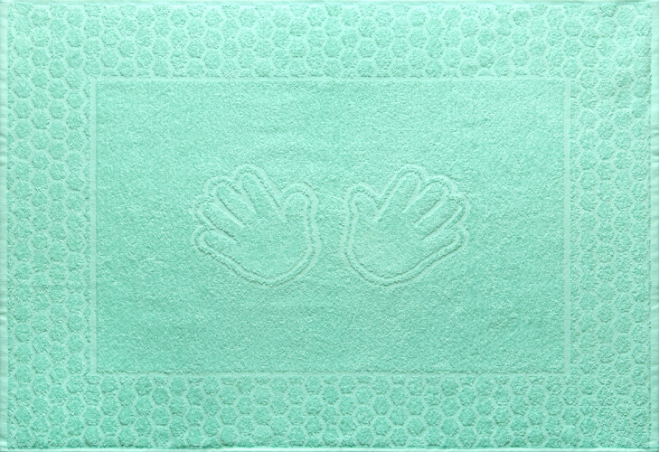 Полотенце Comfort Life (Текс-Дизайн) ""Ручки" Ручки мятный", для ванной, 50x70, махровая ткань (РчкМт5070400)