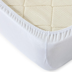 Простыня Текс-Дизайн &quot;Белый&quot;, 200x200, трикотаж, на резинке (Ш200200бел)