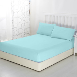 Простыня Текс-Дизайн &quot;Бирюзовый&quot;, 200x200, трикотаж, на резинке (ш200200бир)