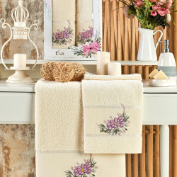 Набор полотенец MERZUKA &quot;EVA&quot;, 50x90, 70x140, махровая ткань, 2 шт (MERZUKA-11780 Экрю)