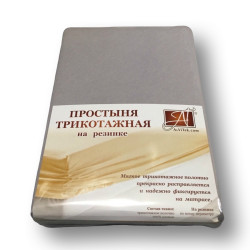 Простыня AlViTek (АльВиТек), 180x200, трикотаж, на резинке (ПТР-СЕР-180)