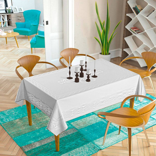 Скатерть Arya Home "Chain", 160x220, жаккард (8680943025067)