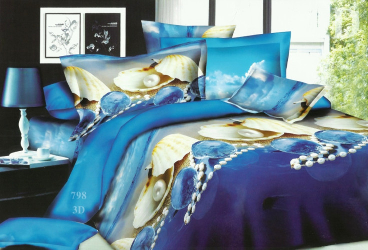 Постельное белье Valtery "SF-22", 3D, семейный, полисатин (SF-22-1255)