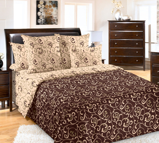 Постельное белье Королевское искушение (Текс-Дизайн) "Вензель 1", семейный, сатин, на молнии (6339Н196051)