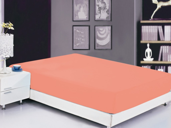 Простыня Valtery "PRC-R-10", 180x200, сатин, на резинке (PRC-R-10-1475)