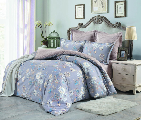 Постельное белье Valtery "C-346", 1.5-спальный, сатин (C-346-1249)