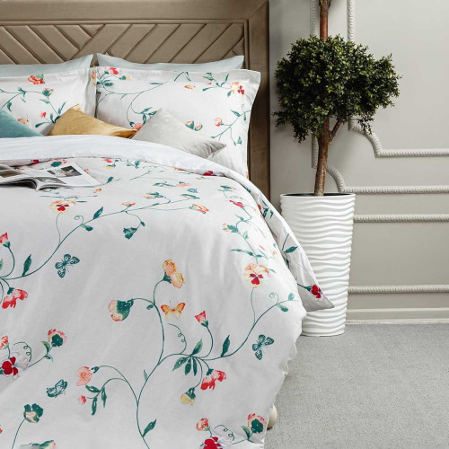 Постельное белье Arya Home "Delina", евро, сатин, печатное (8680943079442)