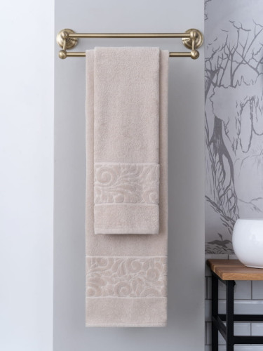 Полотенце Arya Home "Liber", банное, 70x140, бархат (8680943037503)