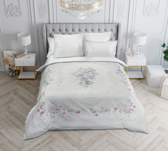 Постельное белье Legends (Текс-Дизайн) "Цветочные ноты", евро, сатин, на молнии (L7323FG22031)