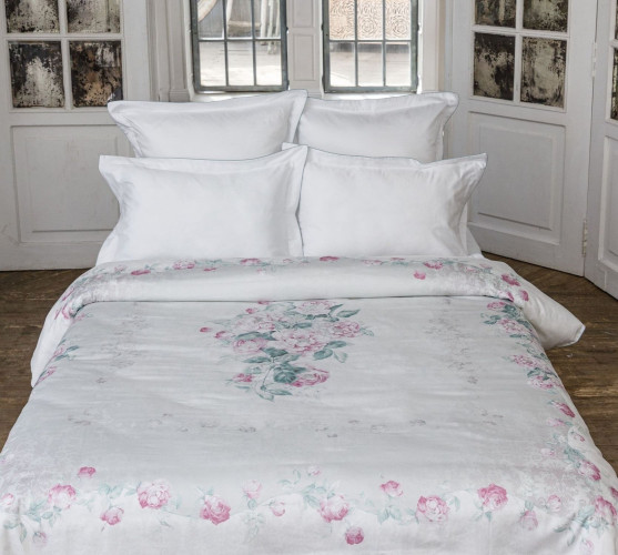 Постельное белье Legends (Текс-Дизайн) "Цветочные ноты", евро, сатин, на молнии (L7323FG22031)