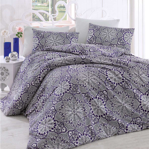 Постельное белье Arya Home "Rozi", 1.5-спальный, ранфорс, печатное (8680943061430)